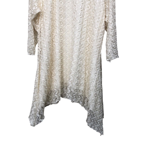 Indigo Soul Cream Colored Lace Top size 2X - Picture 5 of 7